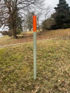 Grenzmarkierungspflock